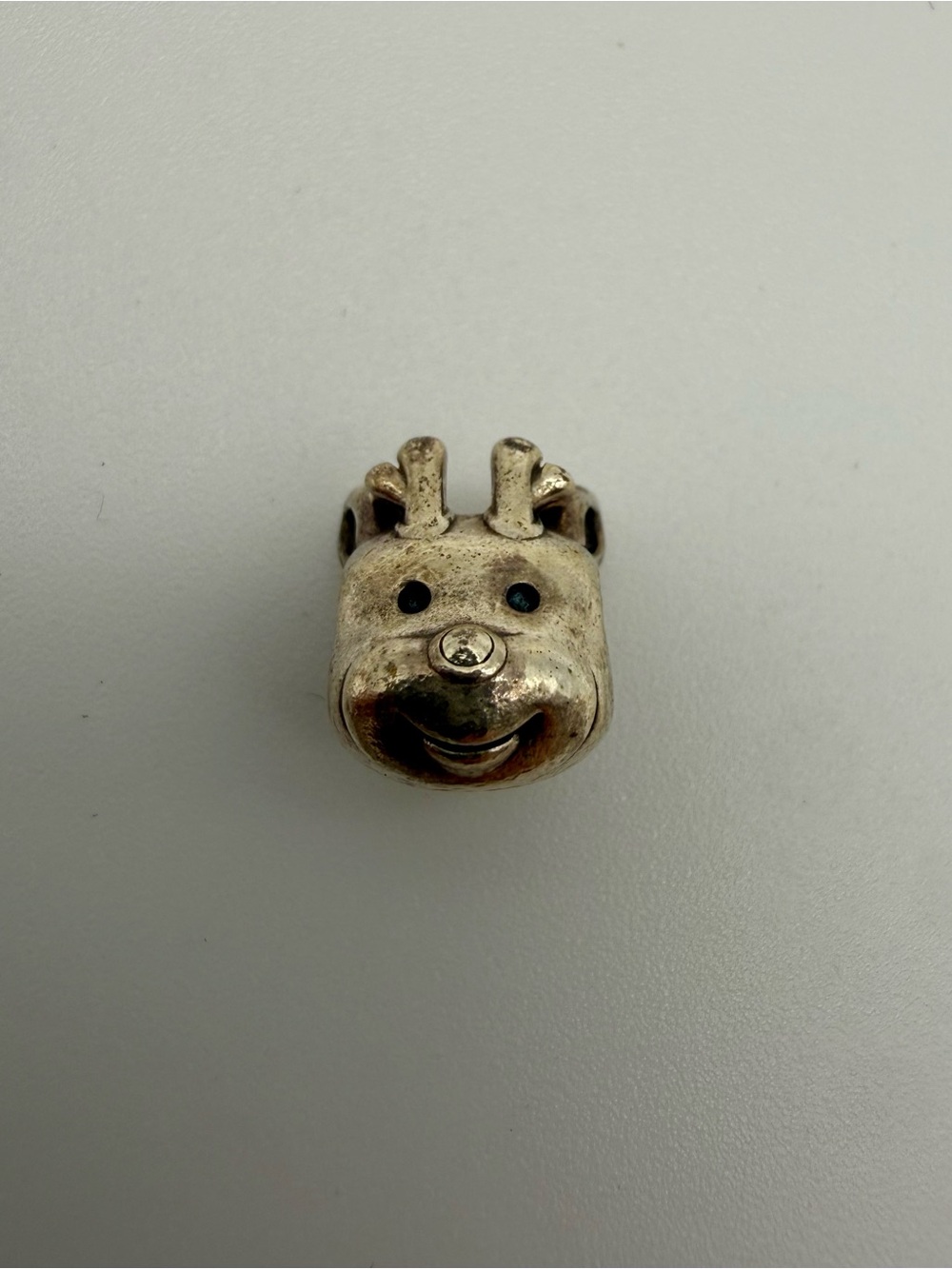 Pandora S925 ALE Rudolph Reindeer Christmas Charm Sterling Silver Retired